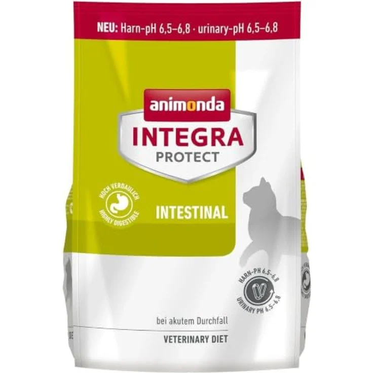 animonda INTEGRA PROTECT Intestinal, Katzen-Trockenfutter mit magerem Geflügel für Katzen mit akutem Durchfall, 1200g – Bild 1