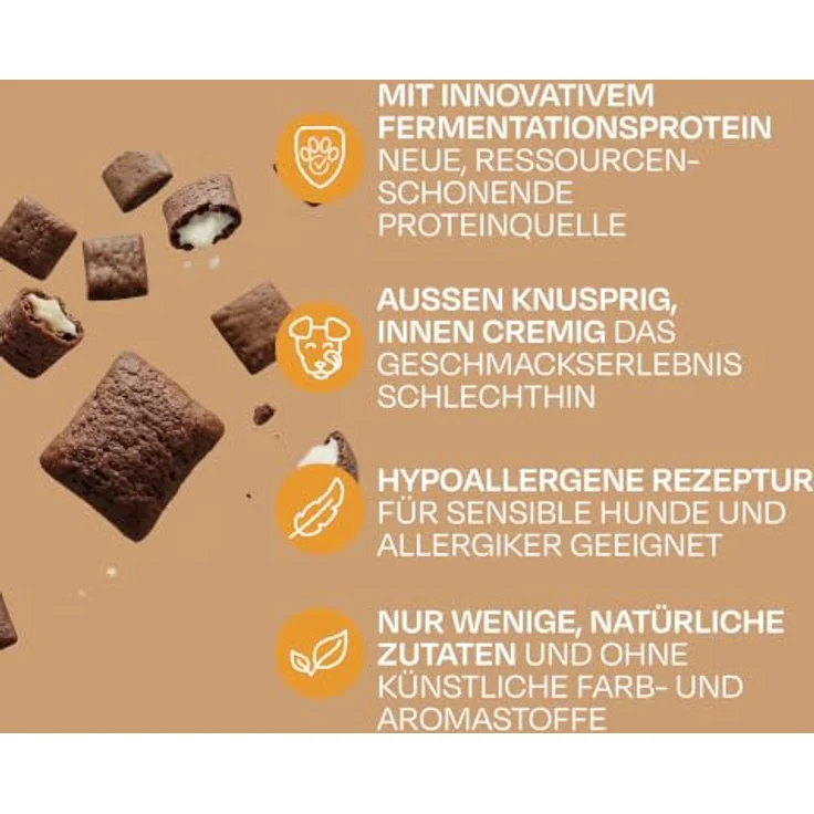 VEGDOG Pure Bites, hypoallergene vegane Hundesnacks mit 12% Protein, 10x115g – Bild 3