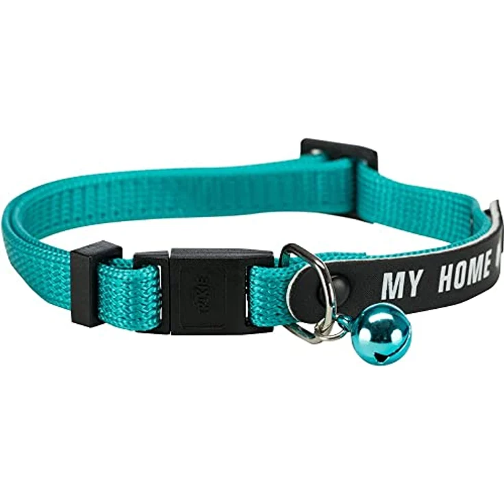 TRIXIE Katzen-Halsband Katzenhalsband mit Adresslasche, Nylon, diverse Farben – Bild 3