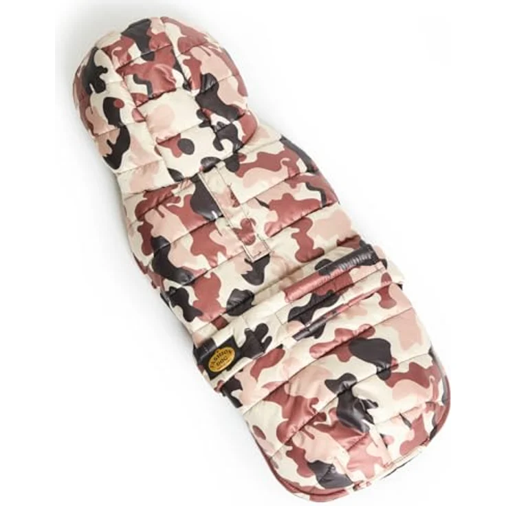 Fashion Dog Steppmantel für Dackel, Camouflage, mit Kapuze, wasserabweisend und warm gefüttert, 33 cm – Bild 5