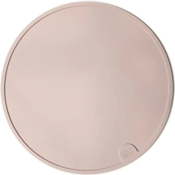 LucyBalu® Circle Silikon Napfunterlage, rutschfest mit erhöhtem Rand, Ø 29 cm, FDA-zertifiziert, spülmaschinenfest, in Flieder für Katzen & Hunde – Bild 1