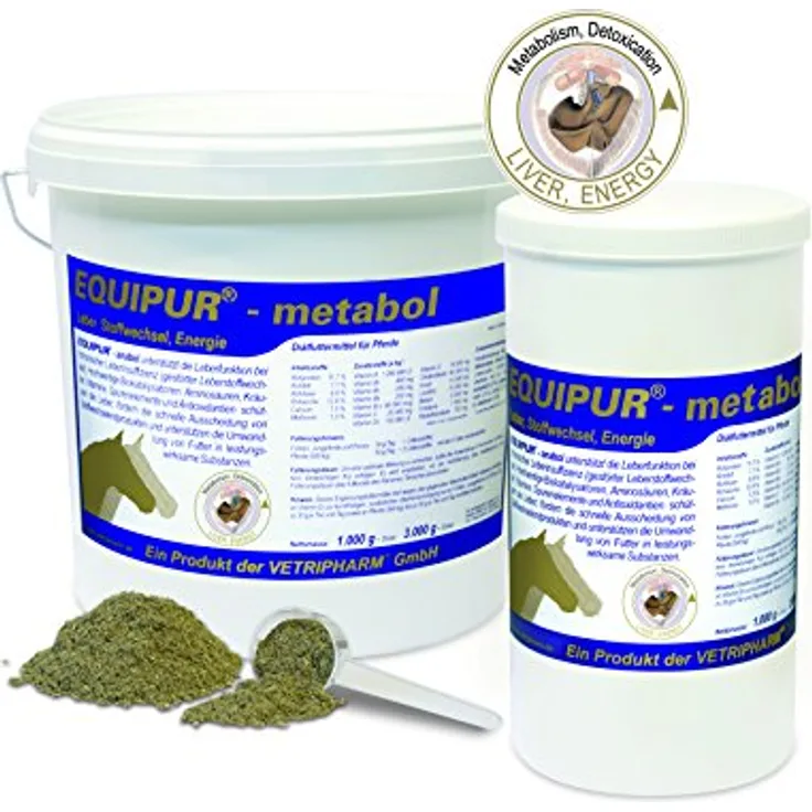 Equipur Equipur-metabol, Pferdefutter zur Unterstützung der Leberzellen und Förderung der Gallenproduktion, 3 kg