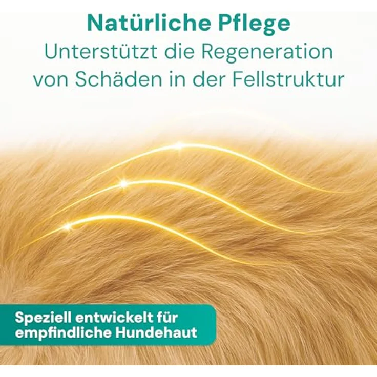 Emmi-pet Hundeshampoo 2in1 Natur Repair, 250 ml – Natürliche Fellpflege mit Aloe Vera & Kräutern, vegan & pH-hautneutral, regenerierend für alle Hunde & Welpen ab 10. Woche – Bild 3