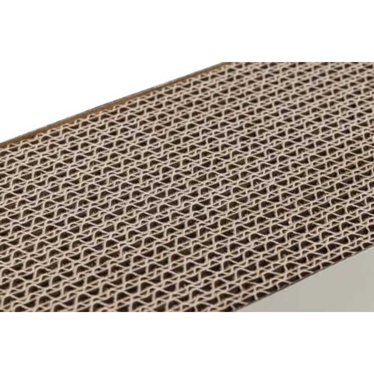 Beeztees Kratzbrett Igel aus Karton, beige, 45 x 13 x 2 cm, mit Katzenminze und Papphaken für vertikales Kratzen – Bild 10