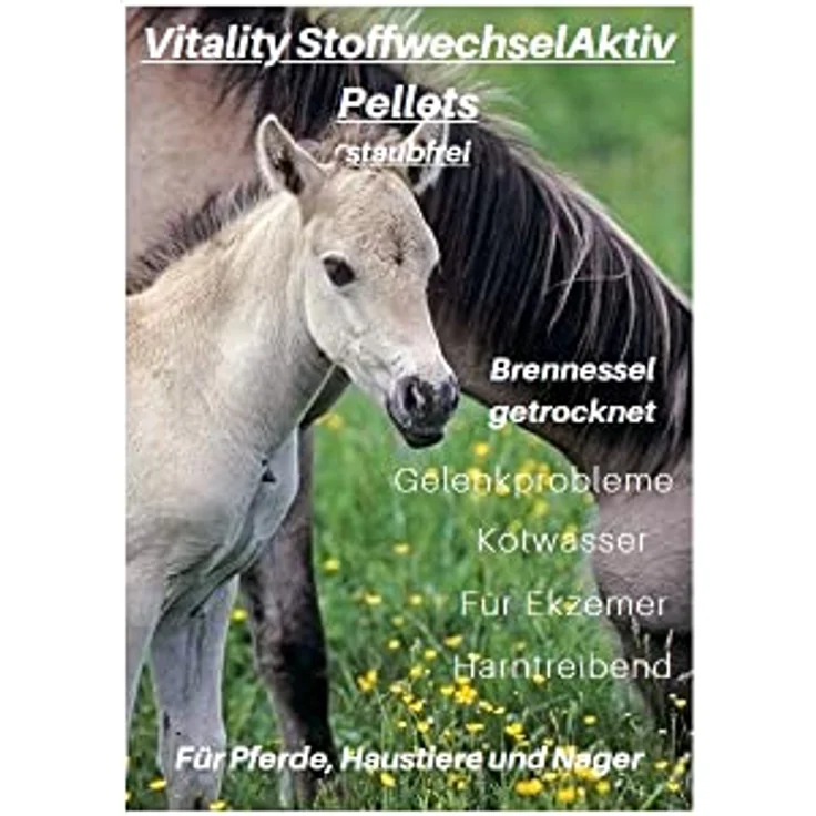Barbara Seitz Vitality StoffwechselAktiv Pellets, getrocknete Brennessel und Kräuter, getreidefrei, 1000 g – Bild 4