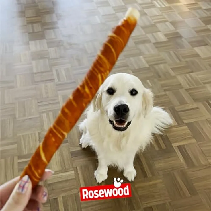 Rosewood Steak Sticks Rind & Seelachs Large, 3 Stück, 240 g – Kausnack aus Rinderhaut für Hunde, unterstützt die Zahnpflege, ohne Getreide, ohne künstliche Zusatzstoffe – Bild 5