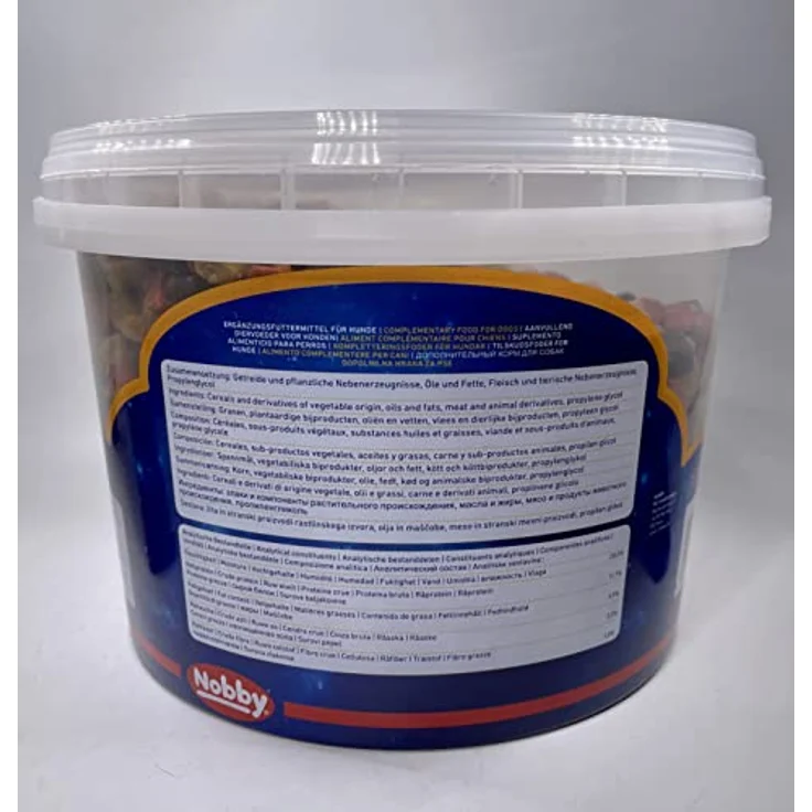 Nobby STARSNACK Training Mix für Hunde, 1 Eimer (1800 g), mit Geflügel, Lamm und Lachsöl, zuckerfreier Snacks – Bild 3