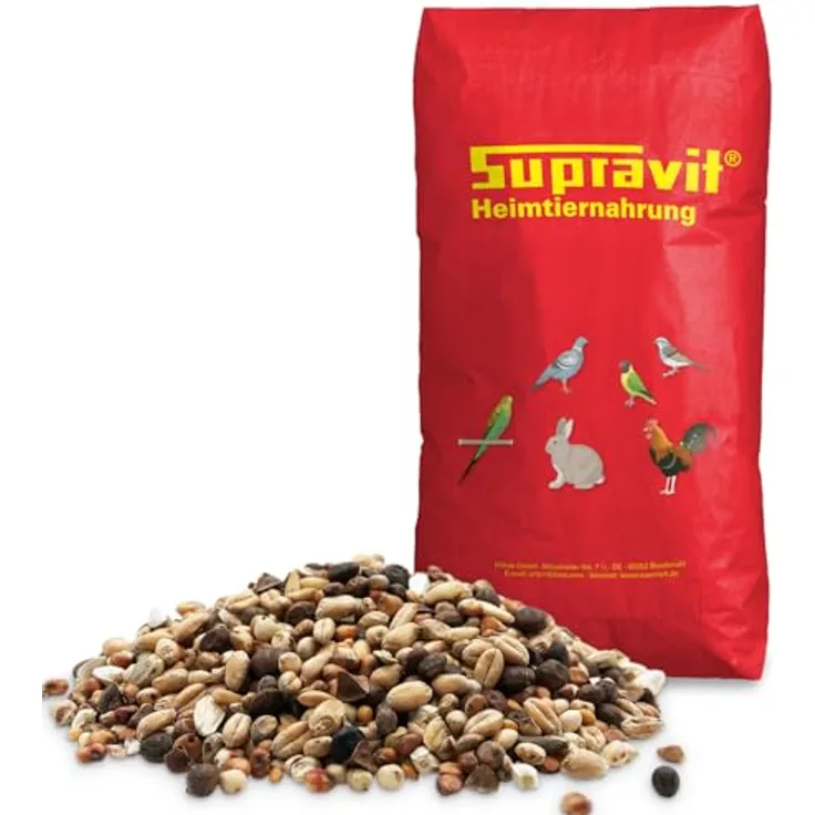 Supravit Ziertaubenfutter Show, hochwertige Mischung für Tauben, 25kg Sack mit schmackhafter Hirse und wertvollen Zutaten