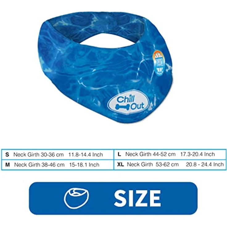 ALL FOR PAWS Chill Out Ice Bandana, Large - Kühlendes Hundebandana mit langlebiger Ausstattung – Bild 2