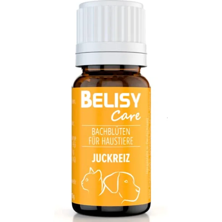 BELISY Juckreiz Bachblüten Kügelchen für Hunde & Katzen, alkoholfrei, 10g - natürliche Pflege gegen Juckreiz & für gesundes Fell