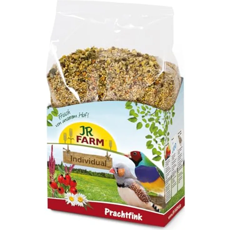 JR FARM Birds Individual Prachtfink, artgerechtes Vogelfutter mit hochwertigen Saaten, 1 kg