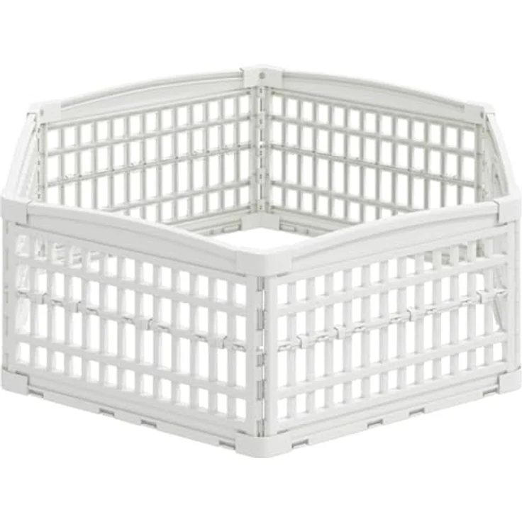 vidaXL Freigehege 6-Panel-Hundespielplatz, 122 x 106,5 x 40 cm, wetterbeständiger Kunststoff, weiß – Bild 9