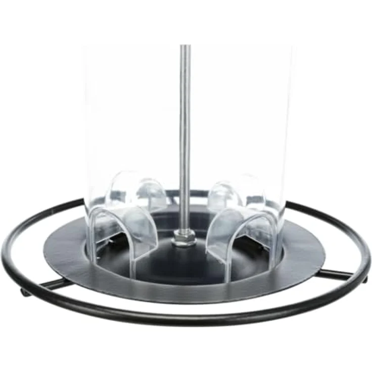 TRIXIE 55423 Futterspender, Metall/Kunststoff, 2 Etagen, abnehmbares Dach, 36 cm, schwarz – Bild 2