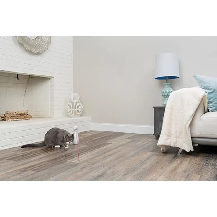 PetSafe Bolt Laser-Katzenspielzeug, Automatischer Laserpointer mit 15-Minuten-Timer, Weiß – Bild 2