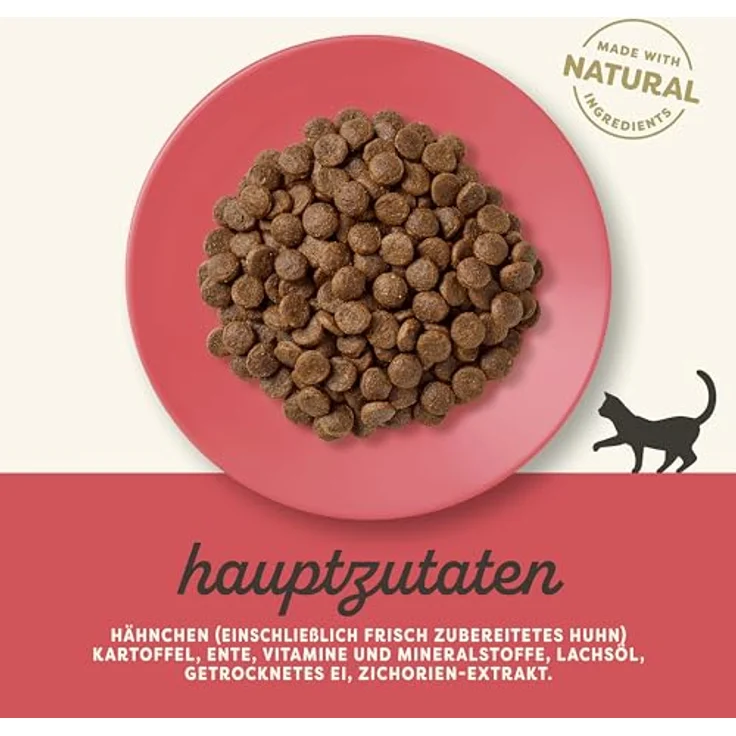 Applaws Adult Huhn & Ente, Trockenfutter für Katzen, 400 g, getreidefrei und mit hohem Fleischanteil – Bild 2