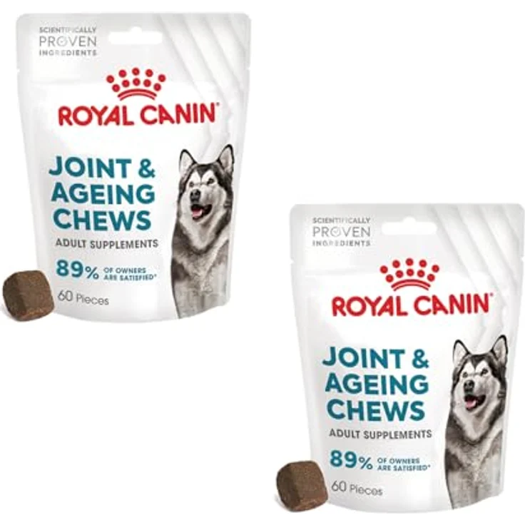 Royal Canin Joint & Ageing Chews, Doppelpack 2 x 240 g, Gelenksnacks für adulte Hunde aller Größen, mit Grünlippmuschel und Omega-3-Fettsäuren, im wiederverschließbaren Beutel – Bild 1