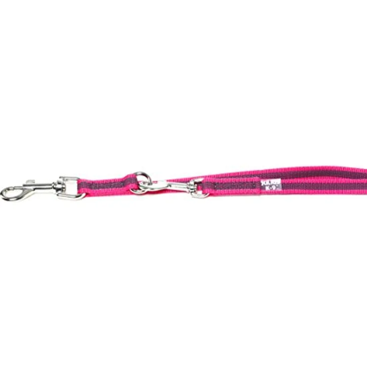 JULIUS K-9 IDC Color & Gray verstellbare Leine mit Doppelkarabiner, 14 mm x 2,2 m, stark und widerstandsfähig, Pink-Grau – Bild 5