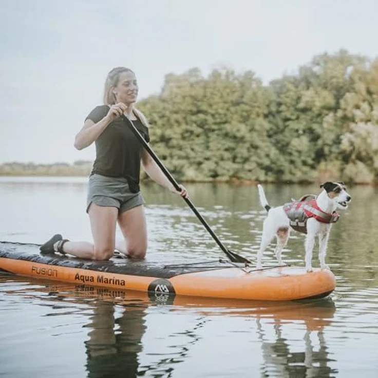 HUNTER Hunde-Schwimmweste MOSS, rot, mit starkem Auftrieb, individuell verstellbar, reflektierenden Elementen, Größe S – Bild 5