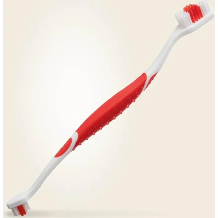 Beaphar Zahnbürste für Hunde, ergonomisch mit speziellem Borstenschnitt und zwei Bürstenköpfen für optimale Zahnpflege, 1 Stk. – Bild 2