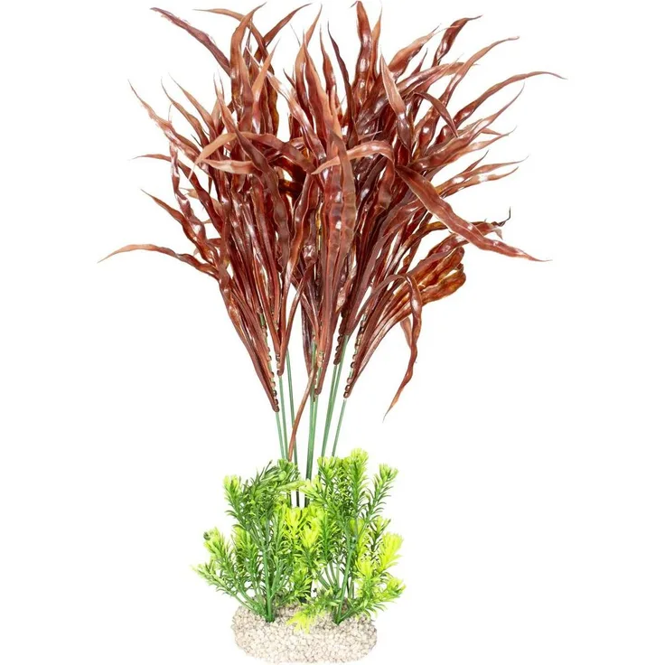 EBI Aqua Della Java Fern Set XL, Kunstpflanze für Aquarium-Dekoration, flexiblem Kunststoff, unbedenklich für Süß- und Salzwasseraquarien