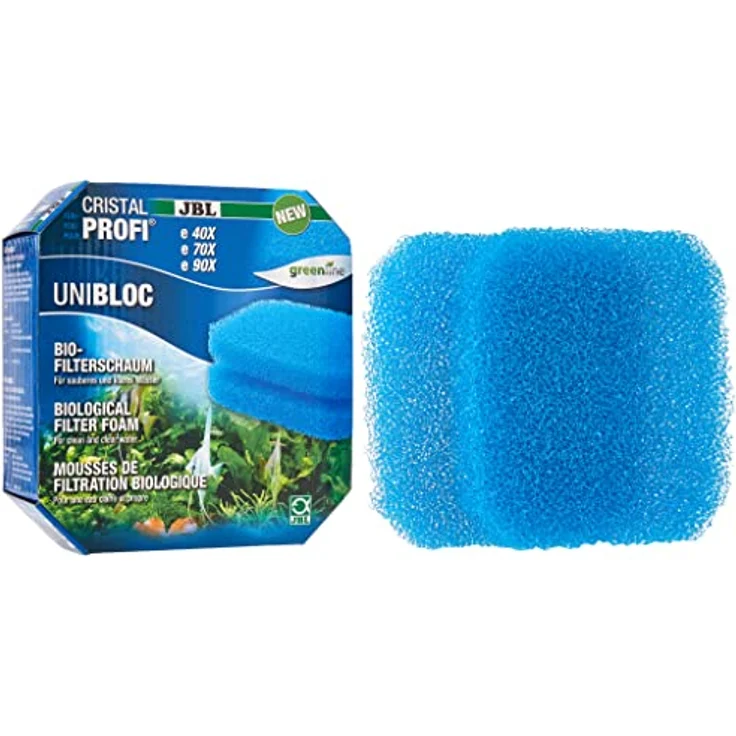 JBL CristalProfi e4/7/901-2 UniBloc, Aquarienfilter mit Bio-Filterschaum Einsatz, 2er Pack – Bild 1
