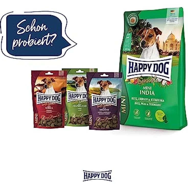 Happy Dog SoftSnack Mini India, Hundesnack für Haut & Fell, vegetarische Rezeptur, 100 g – Bild 5