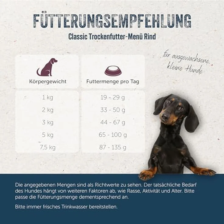 Lakefields Classic Hundefutter trocken, Rind 60%, 1kg, getreidefreies Trockenfutter für kleine Hunde, extra kleine Kroketten, mit Karotten, Äpfeln & Heidelbeeren, schonend gebacken – Bild 5