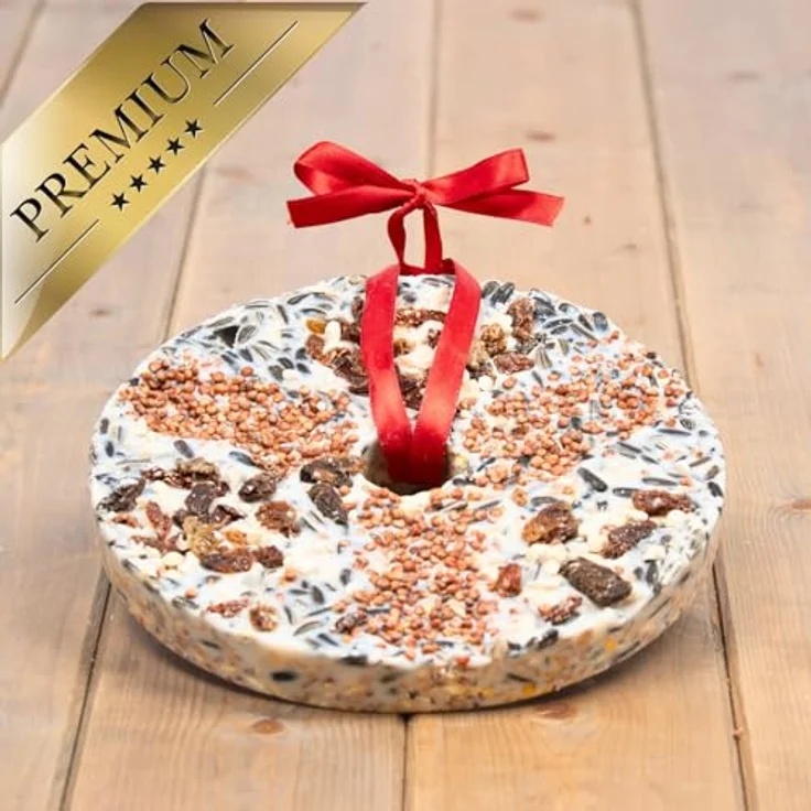 Lyra Pet® Vogeltaler, 3 x 6 STK. mit je 460 g fettreichem Vogelfutter zum Aufhängen, nährstoffreich und dekorativ, ideal für Balkon & Terrasse, Energiequelle für Wildvögel im Sommer & Winter – Bild 5