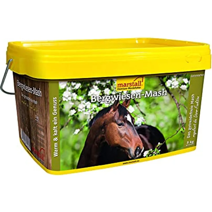 MARSTALL Premium-Pferdefutter Bergwiesen-Mash, 5 kg hochwertige Mash-Mischung für Pferde
