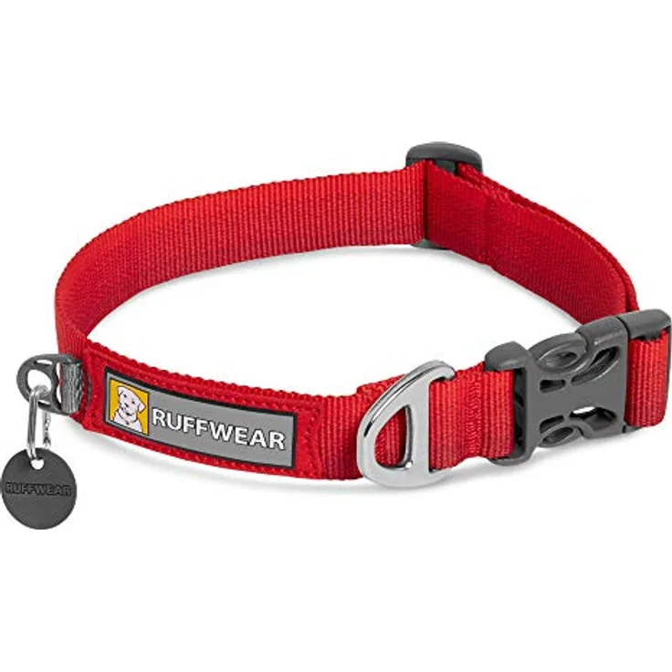 Ruffwear Hundehalsband Front Range Collar Red Sumac, Alltagshalsband mit seitlich auslösbarem Schnalle