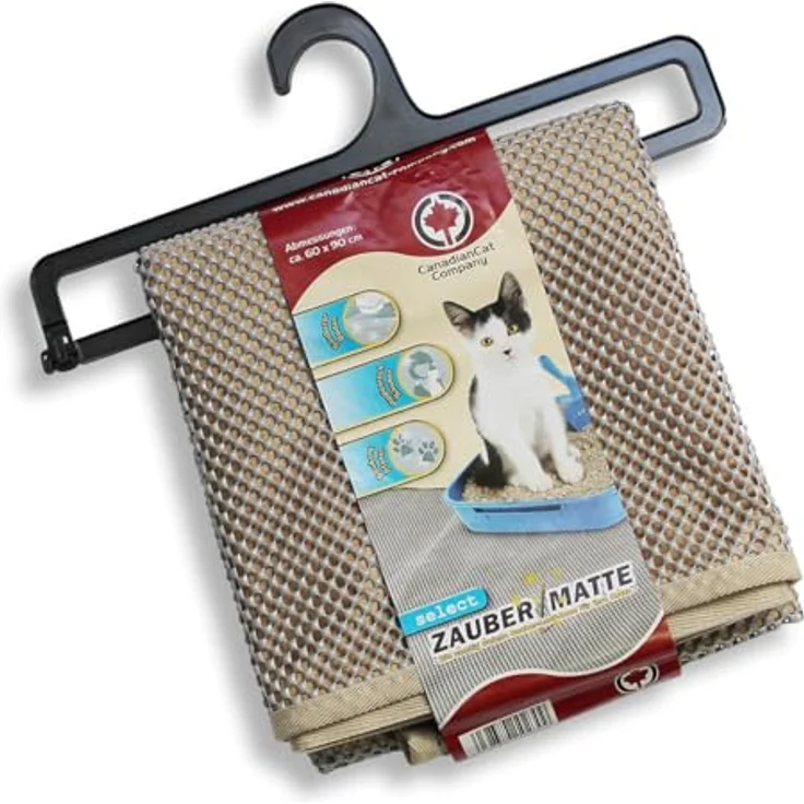CanadianCat Company Katzenklo Matte XL Zaubermatte Select, 60 x 90 cm, grau, rutschfest, wasserdicht & leicht zu reinigen – Bild 1