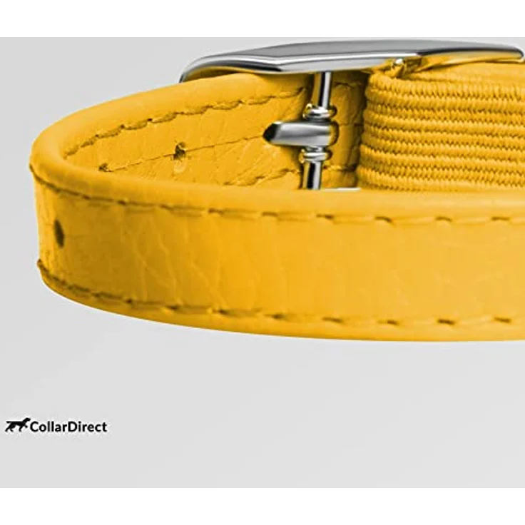 CollarDirect Leder-Katzenhalsband mit Abnehmbarer Glocke und Sicherheitsgummiband – Handgemacht für Kätzchen und große Katzen, leuchtende Farbe – Bild 4