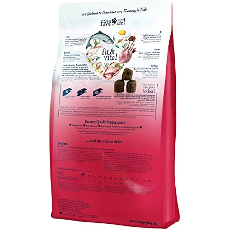 Happy Dog Supreme fit & vital Sport, Alleinfutter für aktive Hunde im Leistungsbereich, 14 kg, aus hochwertigen Rohstoffen, ohne künstliche Zusatzstoffe, made in Germany – Bild 5