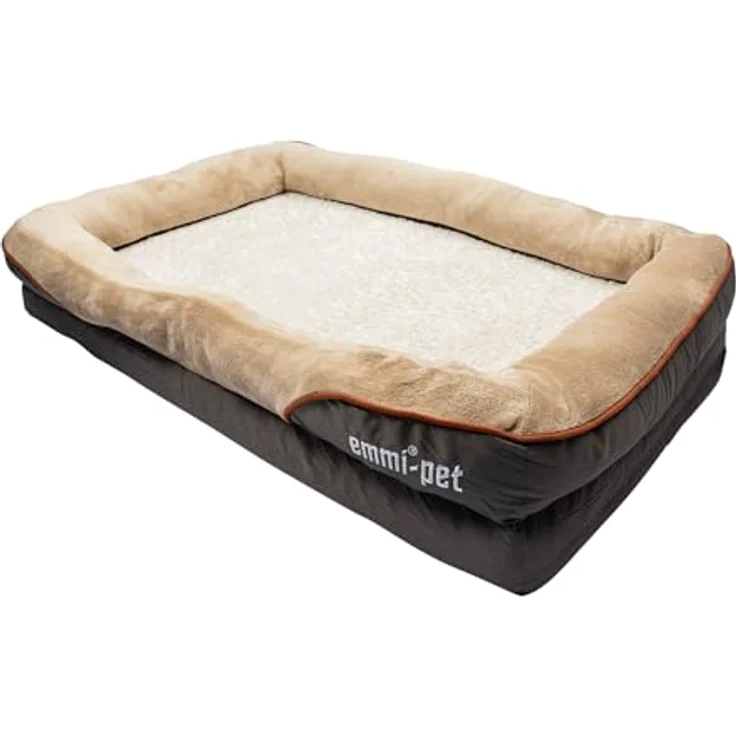 Emmi-pet Orthopädisches Hundebett, Ergonomisches Hundesofa für sehr große Hunde, 120x85x25cm, waschbar, rutschfest, langlebig & atmungsaktiv, körperformanpassend – Bild 5
