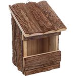 Flamingo Nistkasten Inclino, wetterfester Vogelhaus aus FSC-Holz, 14x13x20cm, schräge Bauform mit 10x6cm Eingang