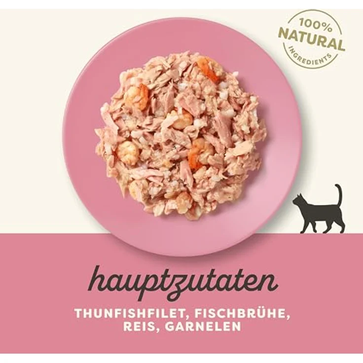 Applaws Katzennassfutter, Thunfischfilet mit Garnelen in Brühe, 100% natürlich, 60g (10 x 60g) – Bild 4