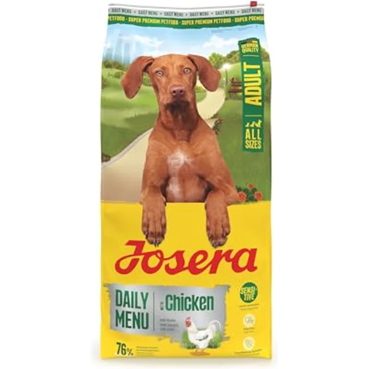 JOSERA Daily Menu Adult Huhn, Trockenfutter für empfindliche Hunde, glutenfrei, leicht verdaulich, 12,5 kg – Bild 2