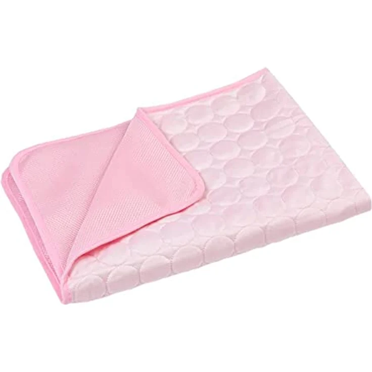 Fueegue Kühlmatte für Hunde, 70x100 cm, atmungsaktives Kühlkissen für Katzen, waschbar, rosa, XL – Bild 4