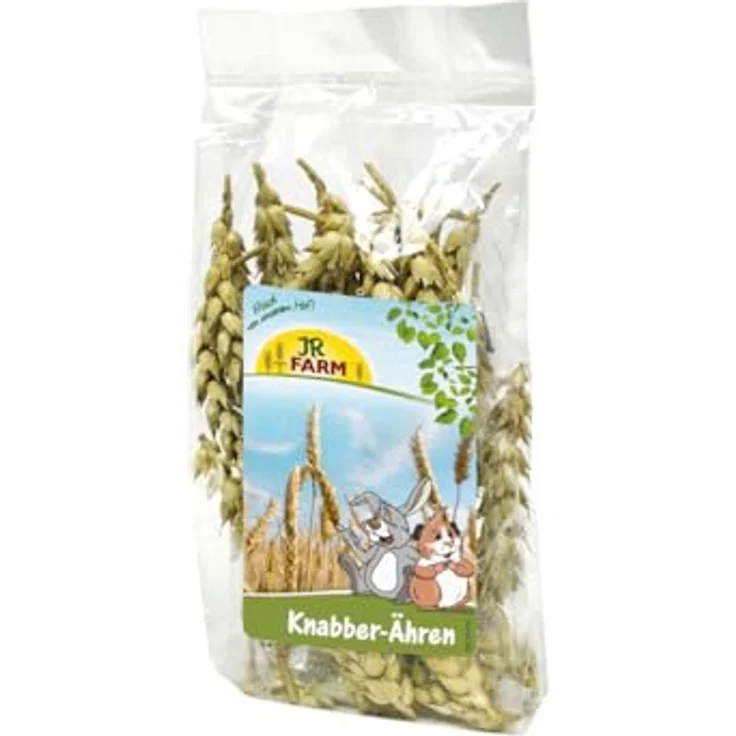 JR FARM Knabber-Ähren, 30 g – Natur pur für Nager und Vögel, reich an Vitaminen und Mineralien, gentechnikfrei, Made in Germany – Bild 1