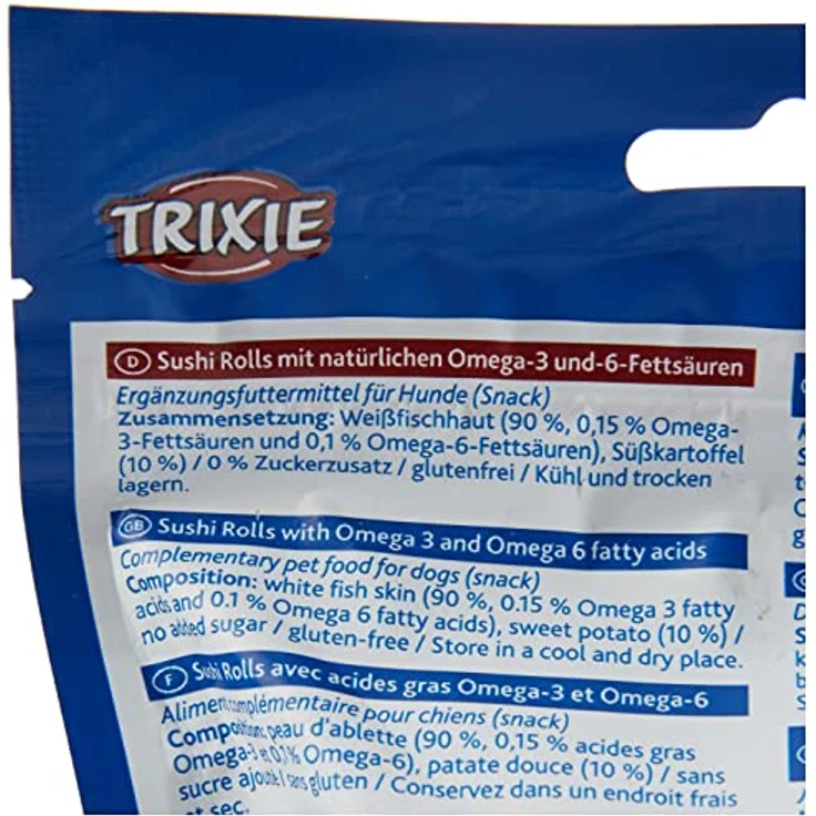 TRIXIE Premio Sushi Rolls with Fish, 100 g - Hochwertiger Hundesnack mit intensivem Fischgeschmack, glutenfrei und ohne Zuckerzusatz – Bild 3