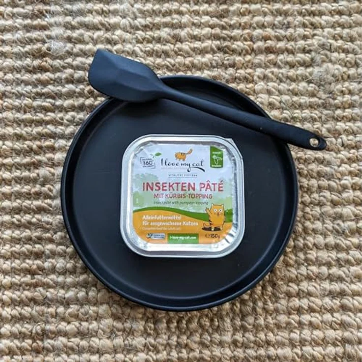 I Love My Cat Insekten Paté Nassfutter für Katzen mit Kürbis-Topping, hypoallergen, leicht verdaulich, unterstützt Nierenfunktion, 150 g (1er Pack) – Bild 3