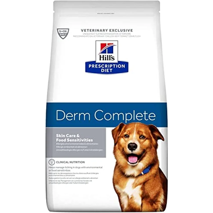 Hill's Prescription Diet Derm Complete, Hundefutter zur Unterstützung der Hautgesundheit, 12 kg – Bild 1