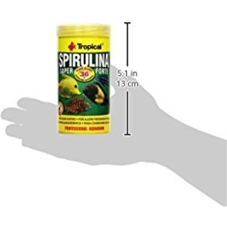 Tropical TR Super Spirulina Forte, Fischfutter mit 36% Proteinanteil, 250 ml/50 g – Bild 3