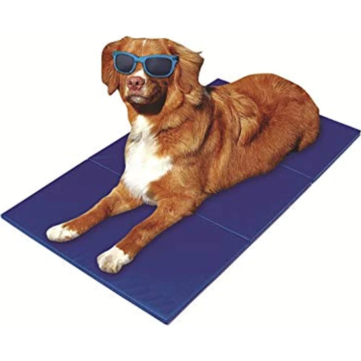 Ollesch Hundematte Kühlmatte Kühlkissen Kühldecke für Hund und Katze 40x50cm, automatische Kühlung ohne Strom, transportfähig – Bild 2