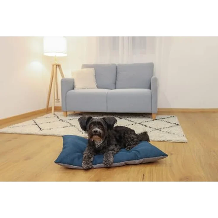 Kerbl Pet Liegekissen Ely, beidseitig verwendbar für Hunde und Katzen, grau/Petrol, 75x115 cm – Bild 5