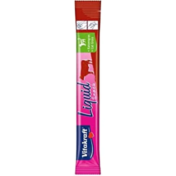Vitakraft Cat Liquid Snack Rind, Katzensnack mit 11 x 90g, gelartige Konsistenz und Inulin zur Unterstützung der Darmflora – Bild 4