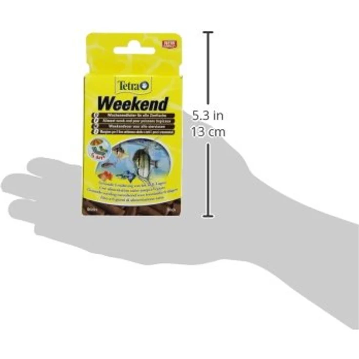 Tetra TetraMin Weekend, Wochenendfutter für Zierfische, 20 kompakte Futtersticks für bis zu 4 Tage Versorgung, mineralstoffreich und ohne Farbstoffe – Bild 3