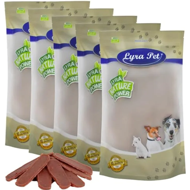 Lyra Pet® 5 kg Entenmedaillons, Kausnack für Hunde, weich und gut verträglich, ideal für Welpen und Senioren, im wiederverschließbaren Beutel