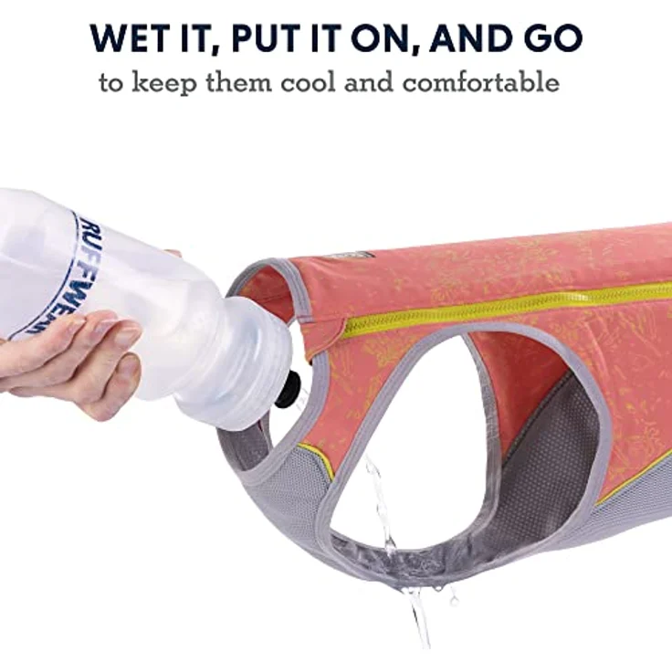Ruffwear Swamp Cooler Zip™ Kühlweste für Hunde, leichtgewichtige Verdunstungskühlung, pink, Größe L – Bild 3