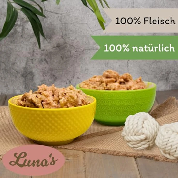 Lyra Pet® Lecker.Pet® Gino's, Josie's, Luna's & Paula's Hundefutter Nassfutter Mix, 24 x 400 g, 100% Fleisch & Gemüse, getreidefrei, ohne Zusatzstoffe, reich an Proteinen – Bild 4